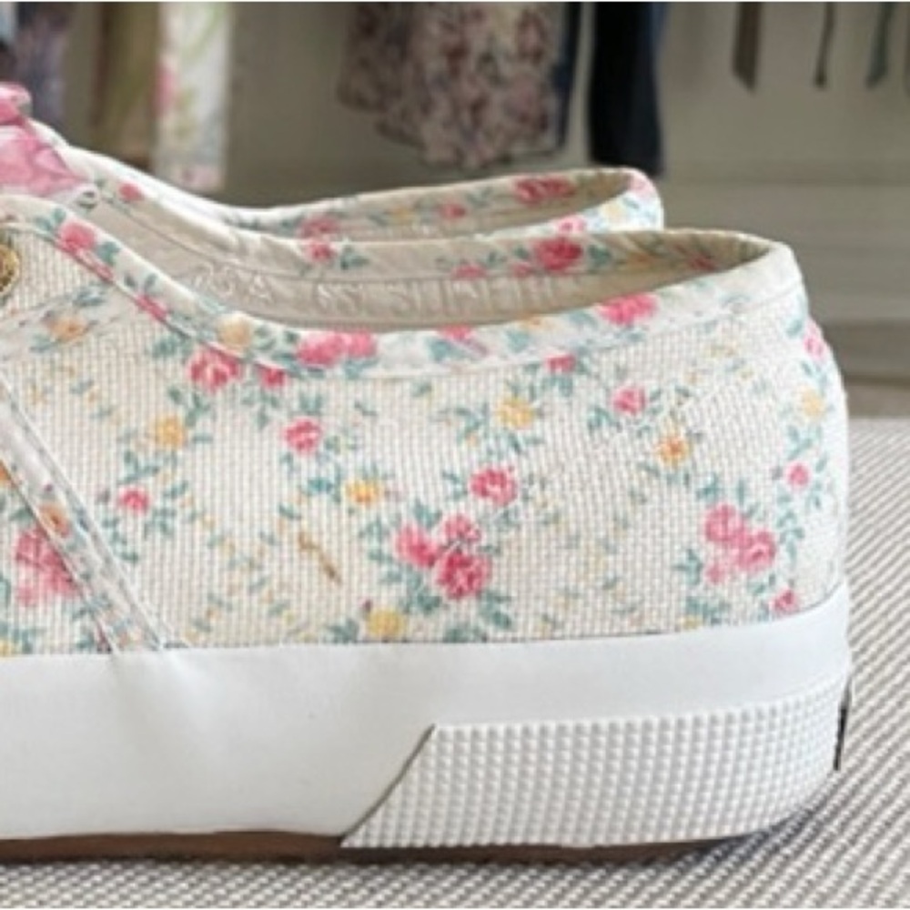 LoveShackFancy x‎ Superga Floral Chunky Sneakers Size 7.5 - Picture 4 of 16